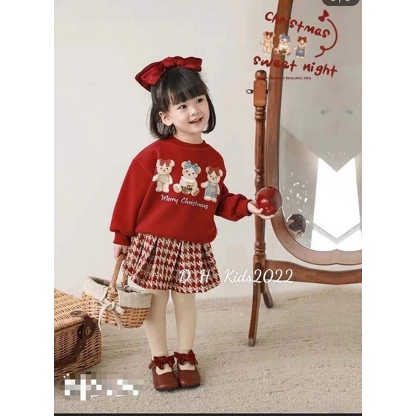 Sét áo kèm chân váy noel