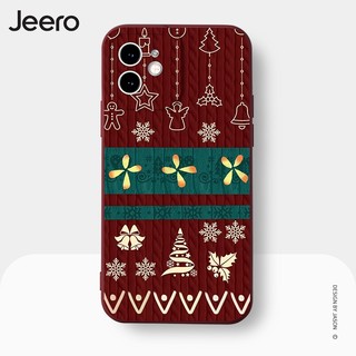 Ốp lưng JEERO noel christmas chống bẩn ngộ nghĩnh độc lạ hoạt hình dễ thương đẹp mềm Cho iPhone 16 15 14 13 12 11 Pro Max SE 2020 X XR XS ip 8 7 Plus kute HFE1550