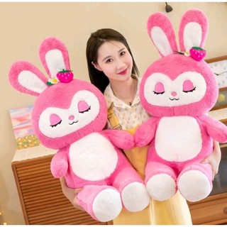 Gấu bông thỏ hồng ngủ gật siêu dễ thương