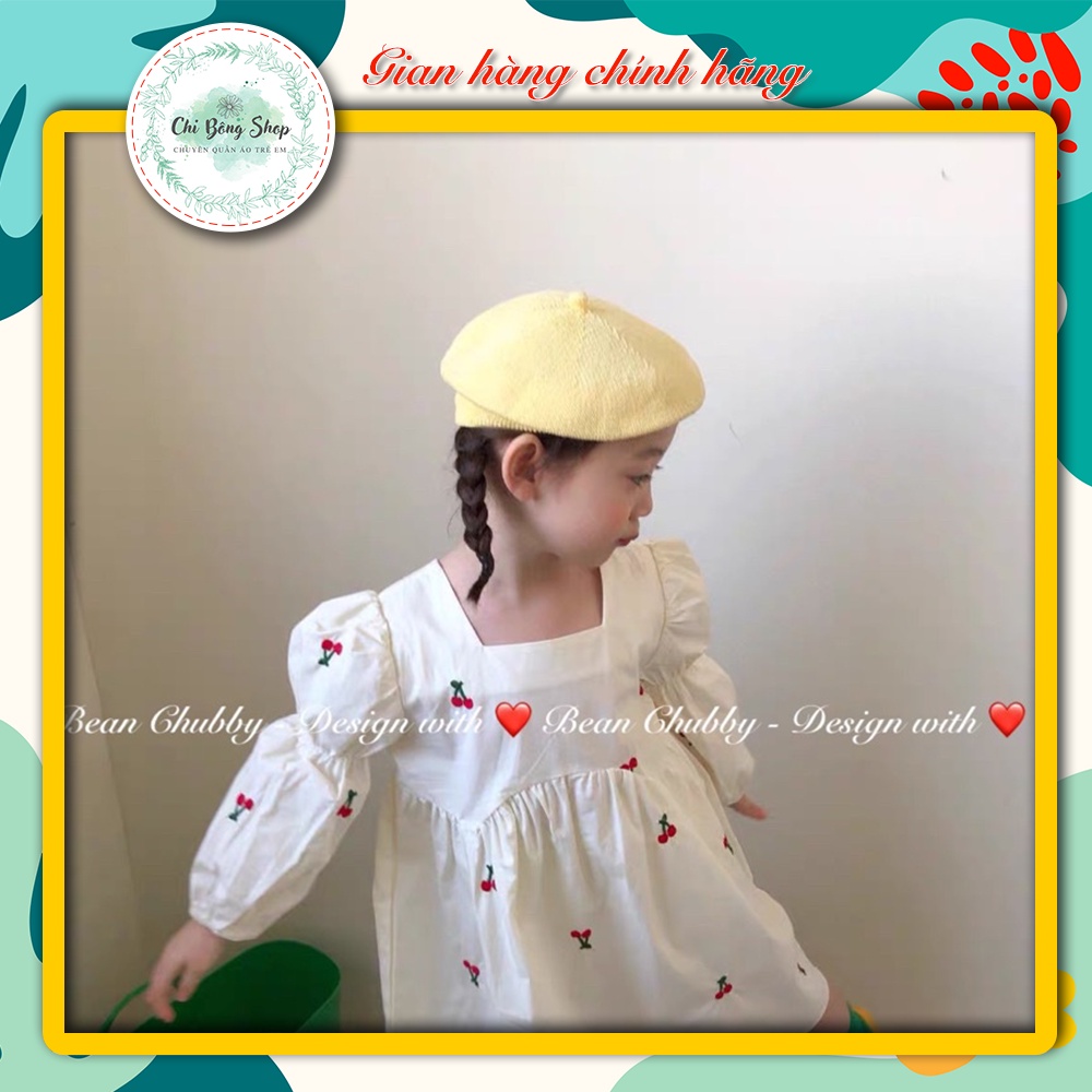 Váy dài tay thêu babydoll Bean Chubby BG - MT15