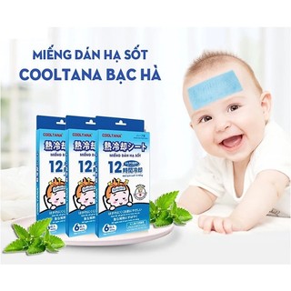 Miếng Dán Hạ Sốt Cho Bé Cooling Sheet-Tanaphar [Hộp 6 miếng]