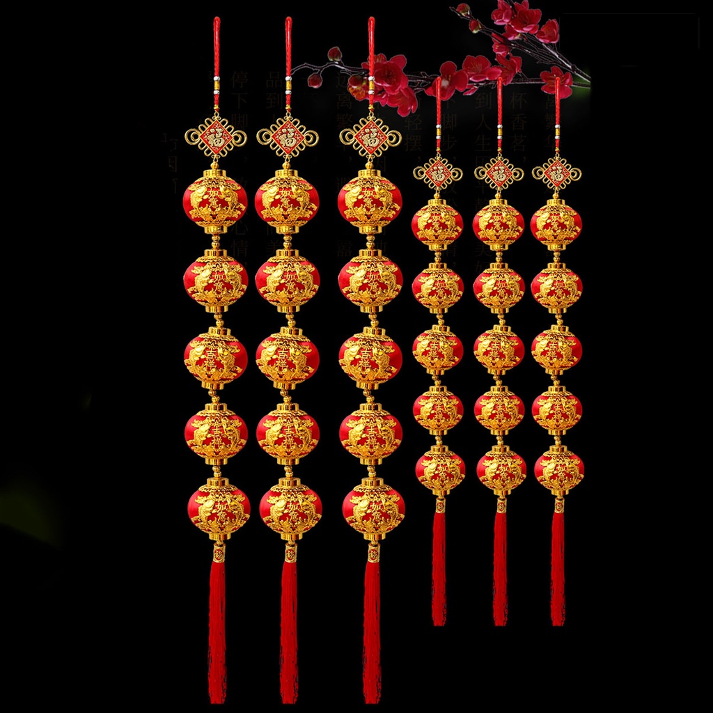 [Hot]☃Lồng Đèn Treo Trang Trí Năm Mới 2022 Bằng Nhựa Chống Vỡ