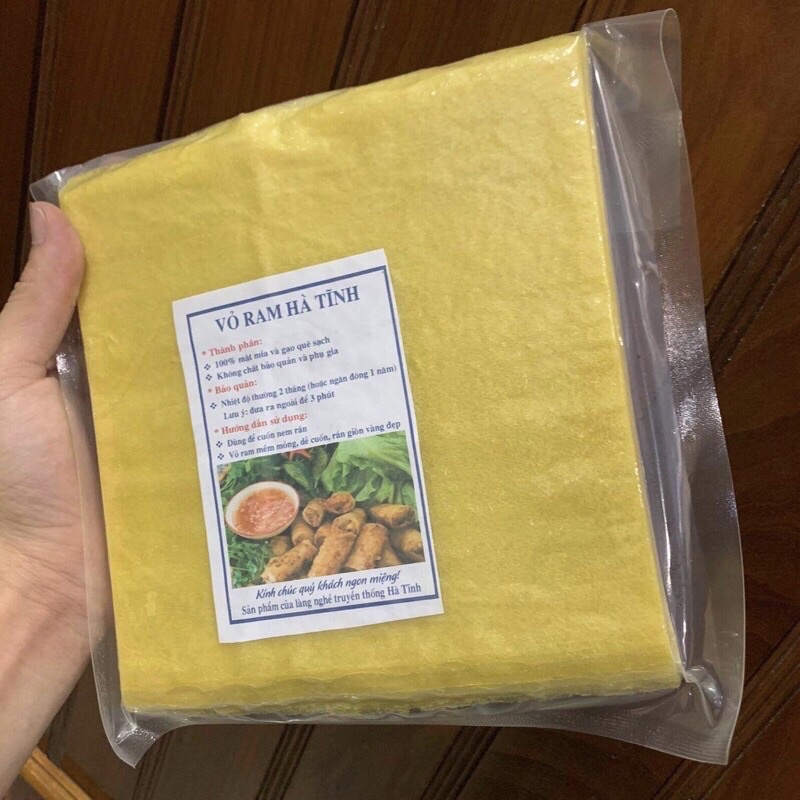 Bánh đa nem hà tĩnh tệp 100 lá nem hút chân không