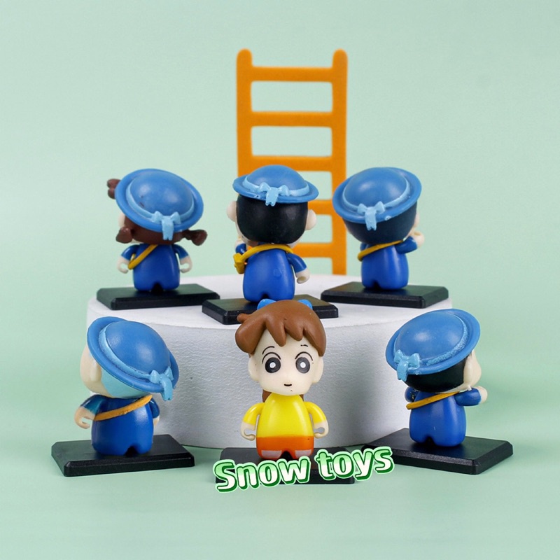 Mô hình Shin Cậu bé bút chì - Set Shin - Shinnosuke - Nohara Shinosuke Kazama Toru Sakurada Nene Sato Masao Bo - Cao 3cm