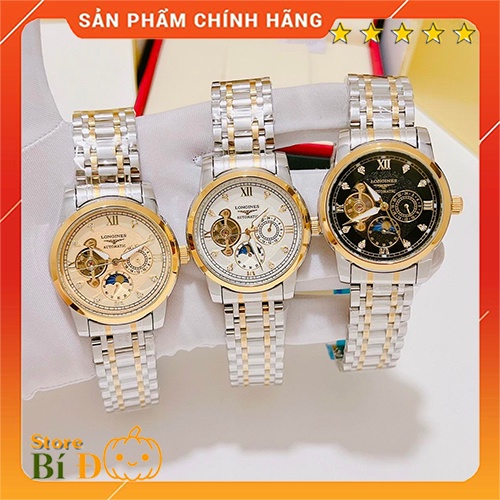 Đồng hồ nam Longines chạy cơ automatic size 41 dây hợp kim đúc cao cấp CHÔNG NƯỚC