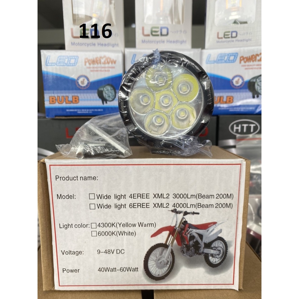 Đèn Led trợ sáng L6-60W cho xe máy, Led xe thể thao, đèn LED xe lắp ráp siêu sáng