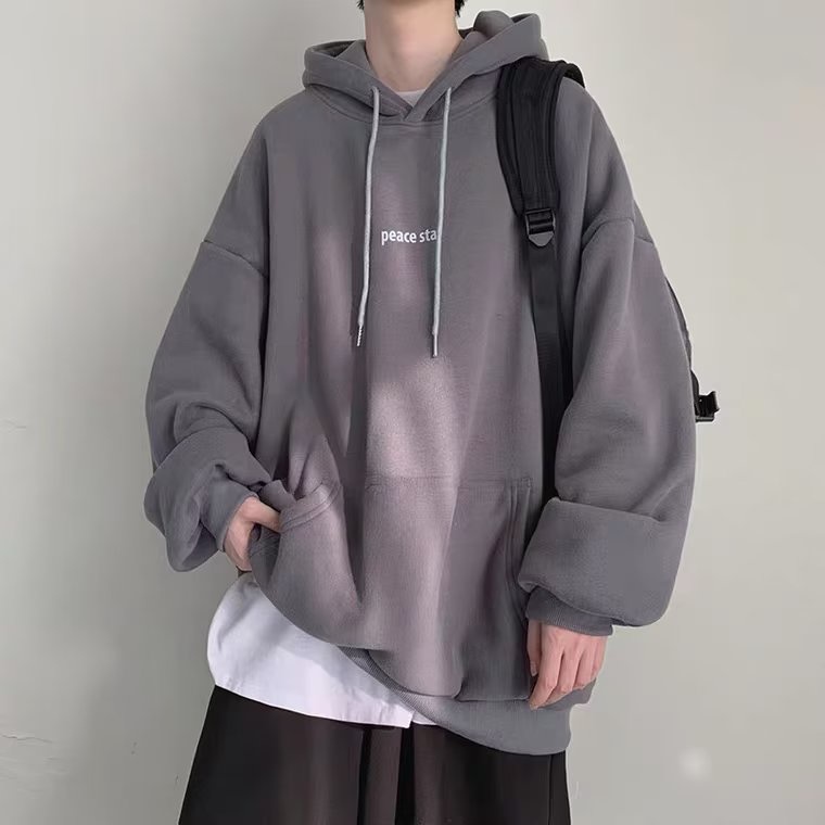 Áo Hoodie Mùa Thu Dáng Rộng Tay Dài Có In Chữ Thời Trang Cho Nam Và Nữ