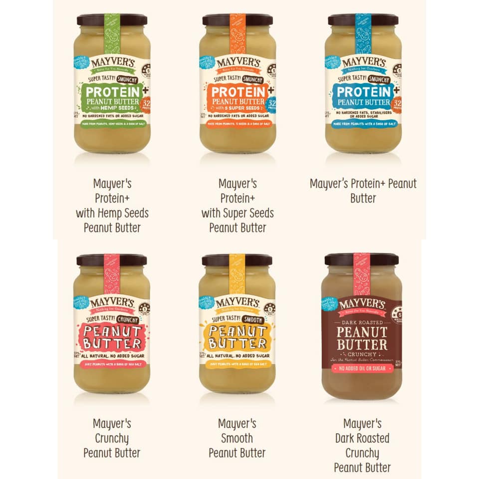 Bơ hạt hữu cơ Mayver's Tahini/ Almond spread/ Peanut Butter Protein