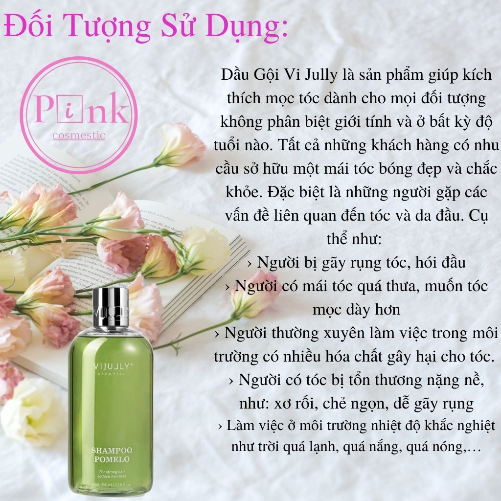 Combo Dầu Gội - Dầu Xả - Xịt Bưởi VIJULY Mới