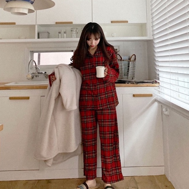 Đồ Ngủ Caro Phong Cách Noel🎄