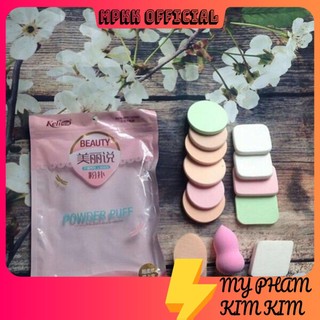 Bông phấn 🍀FREESHIP🍀 Set bông phấn Keli 13 miếng hàng mới