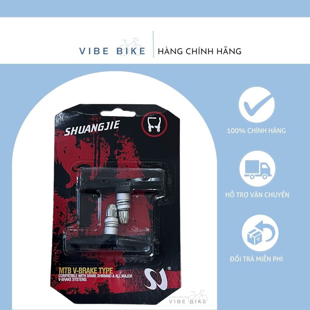 Má Phanh Xe Đạp Địa Hình V - MTB Cực Bền & Chất Lượng Cao loại 1 có vỉ (1 ĐÔI)