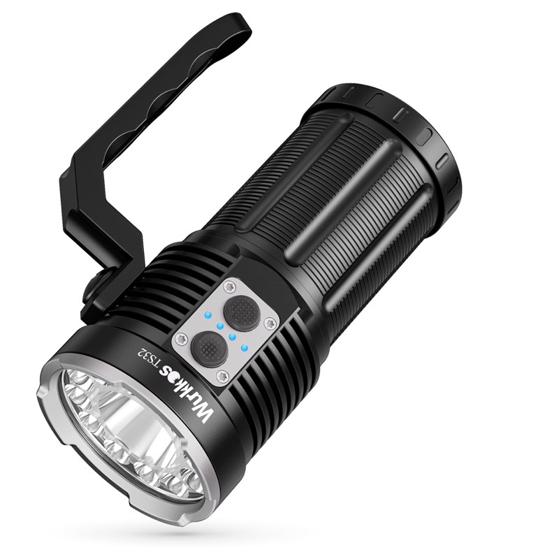 Đèn pin sạc Wurkkos TS32 USB C 21700 mạnh mẽ 12 * LH351D+ 1* Luminus SFT40 LED 13000lm với công tắc kép và đèn báo nguồn