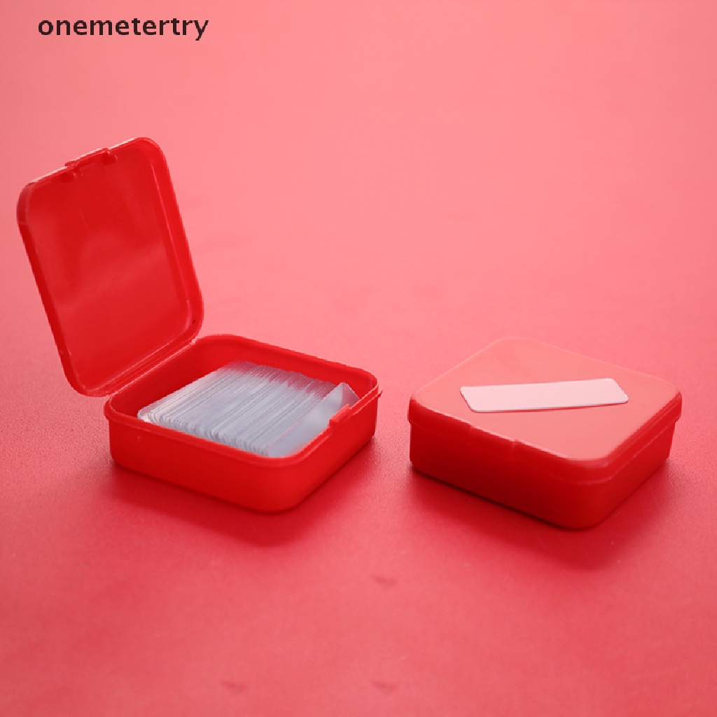 Hộp 60 Băng Keo Dán Hai Mặt Hình Vuông Siêu Dính Trong Suốt Chống Thấm Nước Không Để Lại Dấu Vết