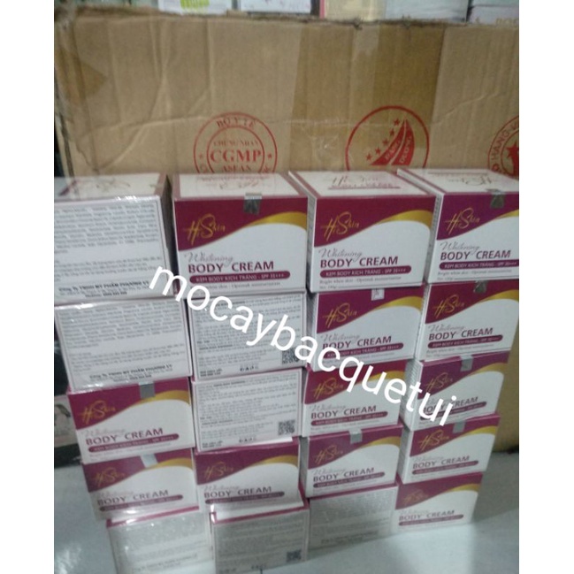Kem dưỡng trắng da body siêu trắng Hiskin 100g