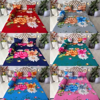 Bộ drap thun hàn quốc mẫu bông siêu đẹp