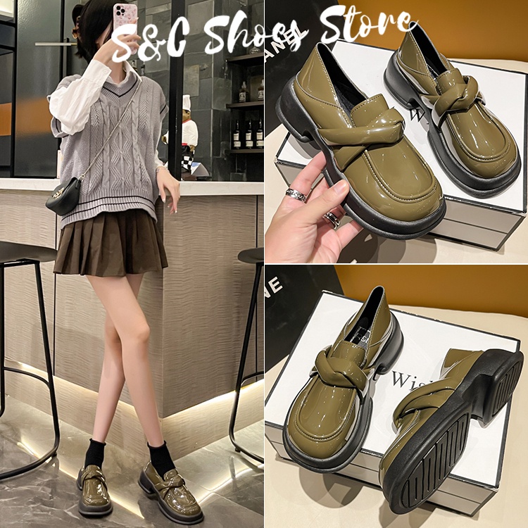 Giày Mary Jane Bằng Da Oxford Phong Cách Anh Quốc Chất Lượng Cao Thời Trang Dành Cho Nữ