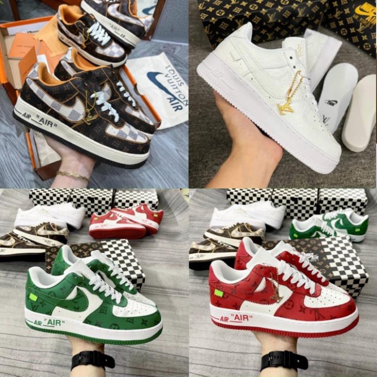 Giày LV Louis Vuitton Trainer Black White, Giày LV Xanh Lá, xanh than, Đen Các Màu Hót Siêu Chất hottrend 2023-duti