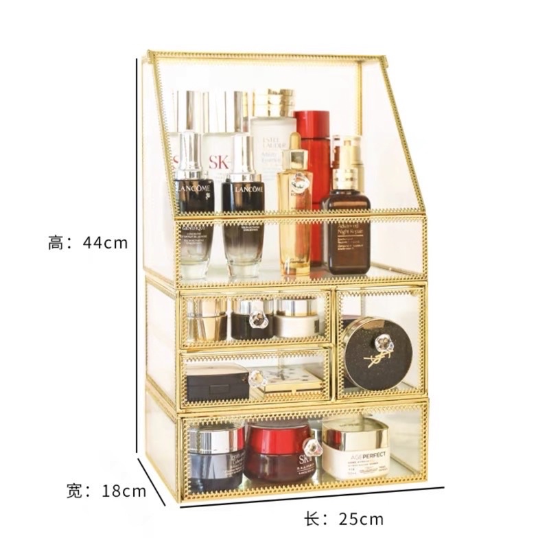 Tủ đựng mỹ phẩm gold