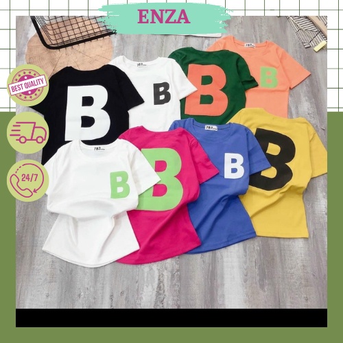 Áo thun nữ cotton form ôm chữ B nhiều màu phong cách trẻ trung năng động