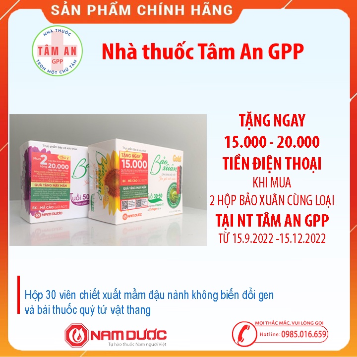 BẢO XUÂN📌Date 2025 mới nhất ⭐ Bổ sung nội tiết tố nữ, giữ gìn tuổi thanh xuân - CHÍNH HÃNG