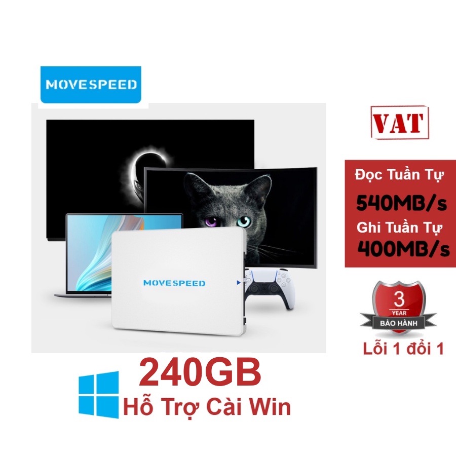 Ổ cứng ssd MOVE SPEED SATA III 240GB, bảo hành 36 tháng, ổ cứng 240gb lỗi 1 đổi 1