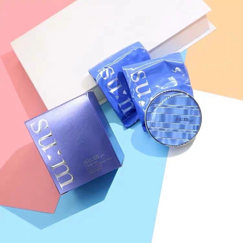 ( DATE 2025) Phấn nước SUM37 water full, phấn nước cushion kiệm dầu che khuyết điểm tốt Hàn quốc DATE 2025