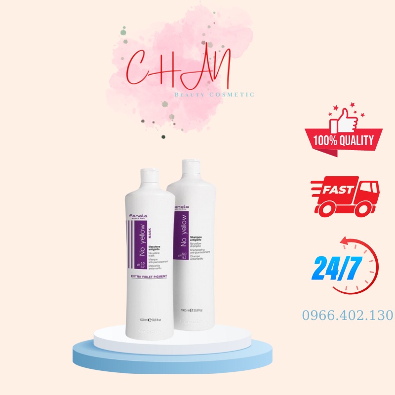DẦU GỘI TÍM FANOLA NOYELLOW - GỘI KHỬ ÁNH VÀNG CHO TÓC BẠCH KIM -Chan beauty cosmetic