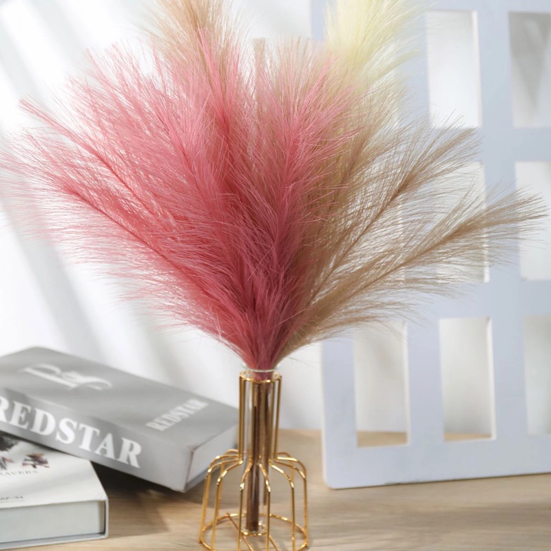 1 Bó Hoa Pampas Nhân Tạo Dùng Cho Trang Trí Nhà Cửa / Tiệc Cưới Năm Mới