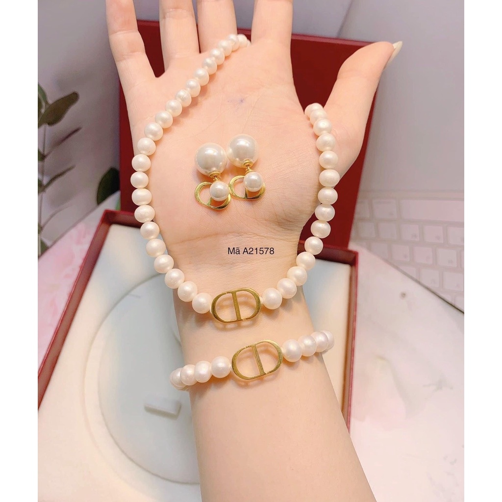 Bộ trang sức trai mix mặt CD cao cấp. Quà tặng ý nghĩa cho phái đẹp