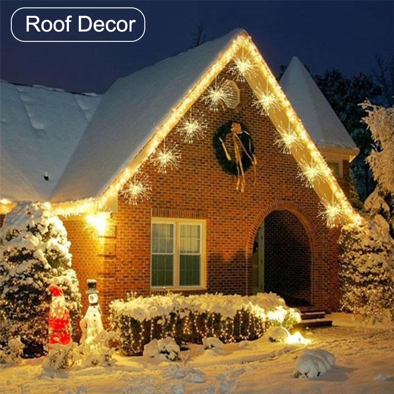 Dây Đèn LED Pháo Hoa Chống Nước Sử Dụng Pin Trang Trí Tiệc Cưới