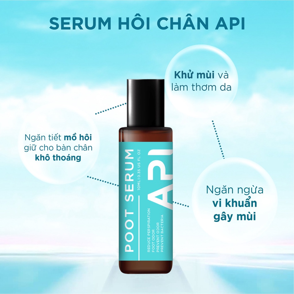 Serum Khử Mùi Hôi Chân API Mee Natural 10ml - XANH DƯƠNG