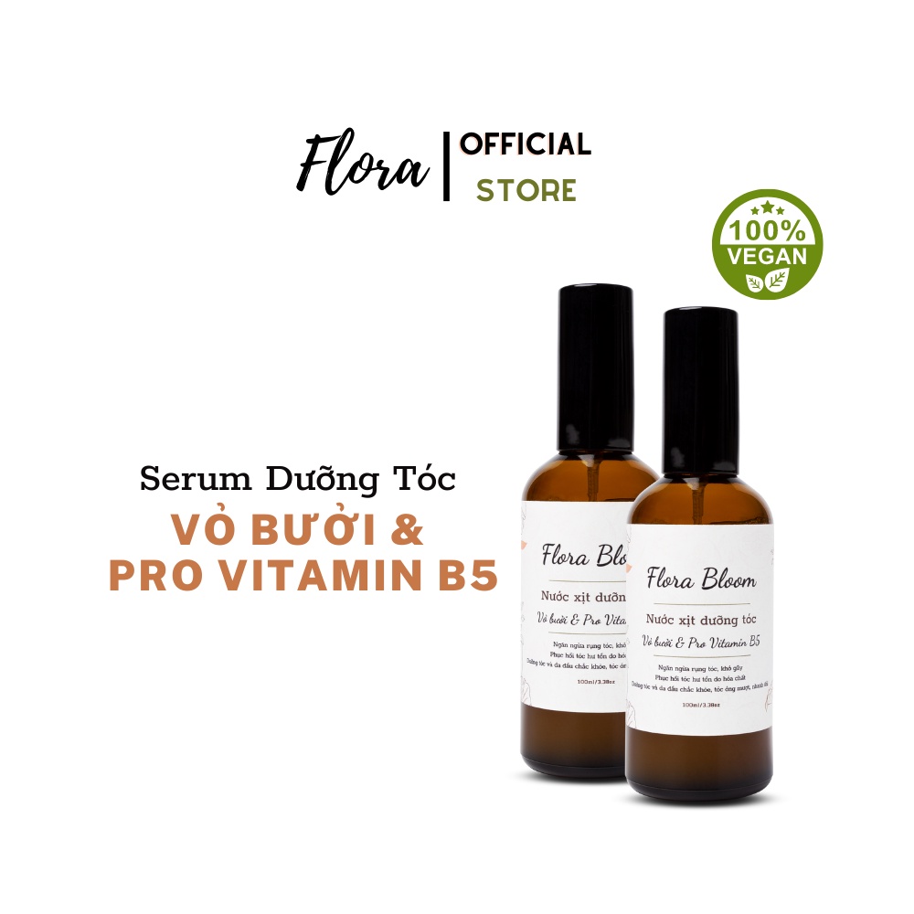 Xịt bưởi mọc tóc pro vitamin B3 Flora Bloom Toumores dưỡng da đầu, ngăn ngừa tóc gãy rụng, mọc tóc nhanh dài