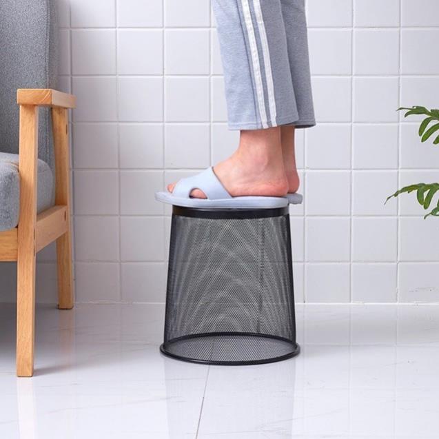 Thùng rác văn phòng - Sọt đựng rác lưới kim loại sơn tĩnh điện không gỉ nhập khẩu cao cấp