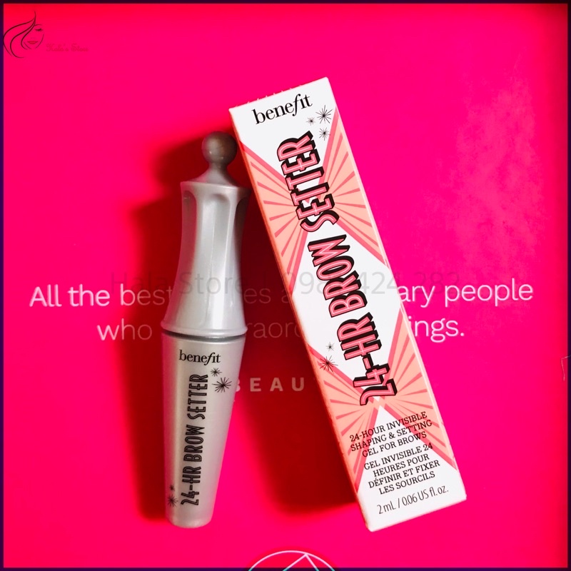 Gel định hình lông mày và khoá lớp trang điểm cho lông mày Benefit 24-HR Brow Setter Clear Brow Gel