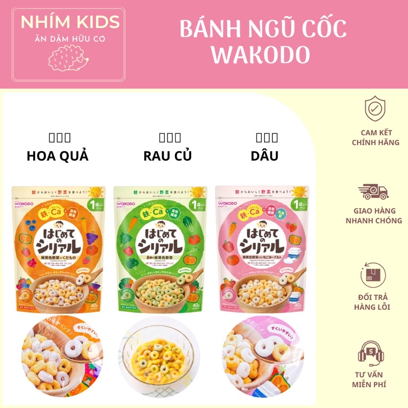 Ngũ cốc Wakodo ăn sáng cho bé từ 12 tháng tuổi