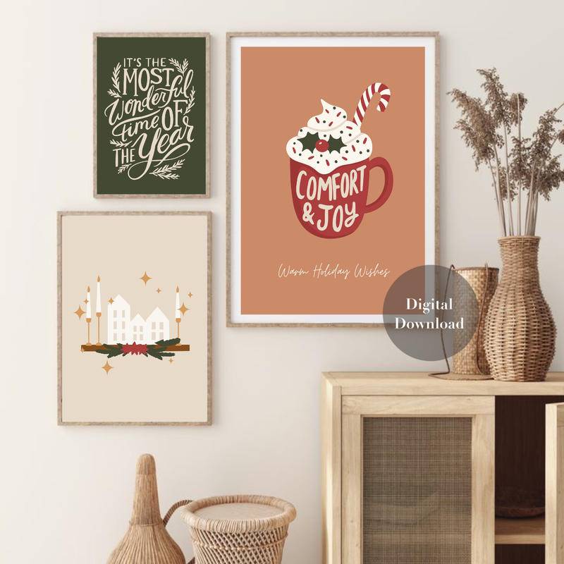 Tranh canvas Treo Tường Trang Trí Giáng Sinh