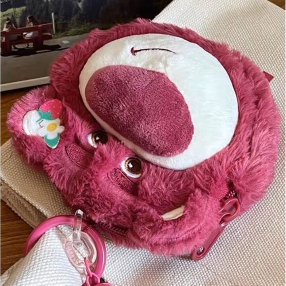 Túi tote quai dài,  in chữ Lotso có kèm túi nhỏ hình gấu Dâu Losto, xinh xắn đáng yêu