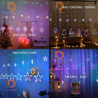 ĐÈN LED TRANG TRÍ RÈM 2M5 12 DÂY THẢ CÓ NHIỀU KIỂU