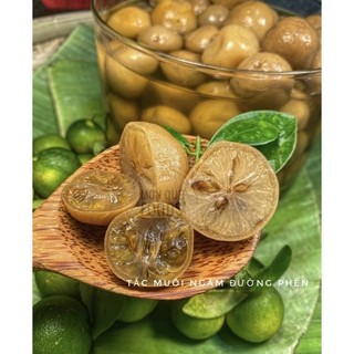 Chanh tắc muối ngâm đường phèn. giải khát