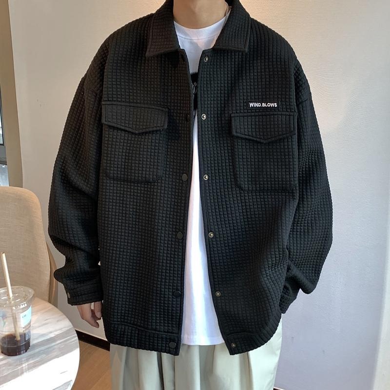 Áo Khoác Cardigan Dáng Rộng Phong Cách Mỹ Thời Trang Xuân Thu Cho Nam Giới
