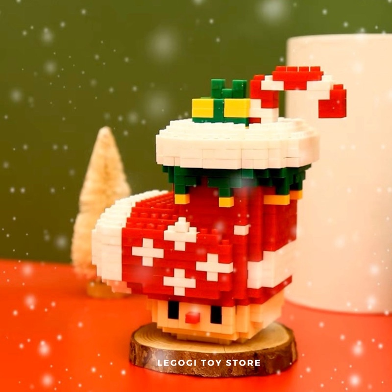 Đồ chơi xếp hình Legogi NHÂN VẬT NOEL CỠ NHỎ mô hình lắp ráp trưng bày trang trí phòng quà tặng sinh nhật Giáng Sinh