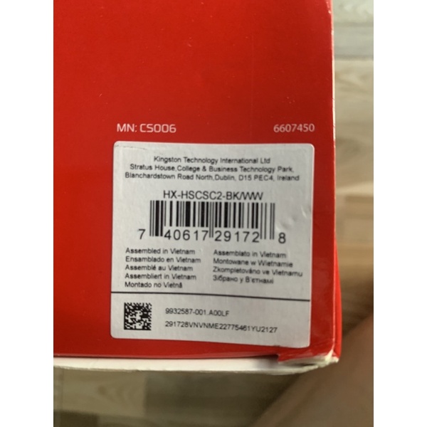 Tai nghe HyperX Cloud Stinger Core