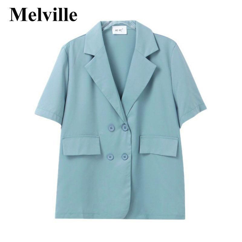 🌷🌷[HÀNG CÓ SẴN] Áo khoác blazer ngắn tay thời trang Hàn Quốc dễ phối đồ cho nữ | BigBuy360 - bigbuy360.vn