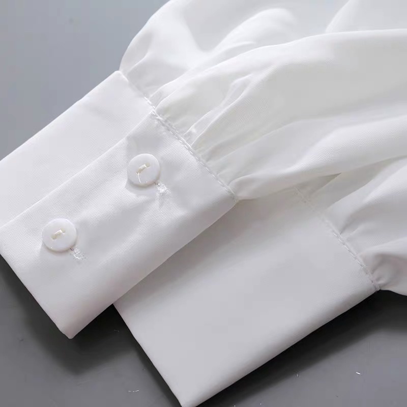 Áo sơ mi trắng ALENA Fashion áo sơ mi nữ form rộng form oversize phong cách Hàn Quốc trẻ trung năng động chất trượt hàn