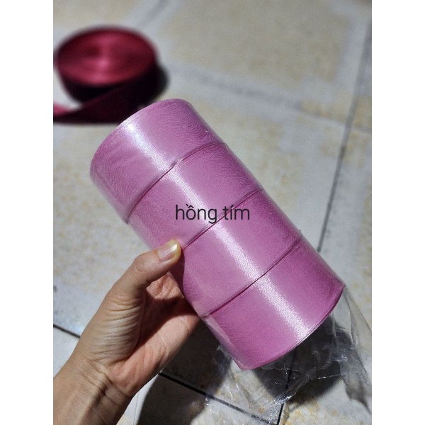 Cuộn ruy băng lụa rộng 4cm dài 22m