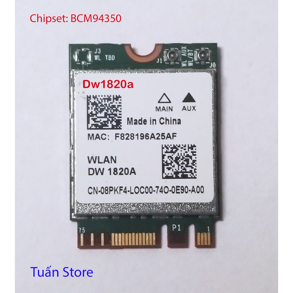 Card WiFi Laptop Broadcom BCM94350z DW1820A chuẩn M.2 / NGFF👨‍💻👨‍💻👨‍💻