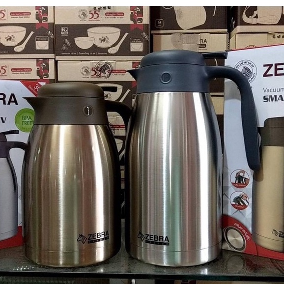 Bình giữ nhiệt Inox Smart IV 1.5L Zebra có quai và vòi rót - 112942 - LOẠI MỚI