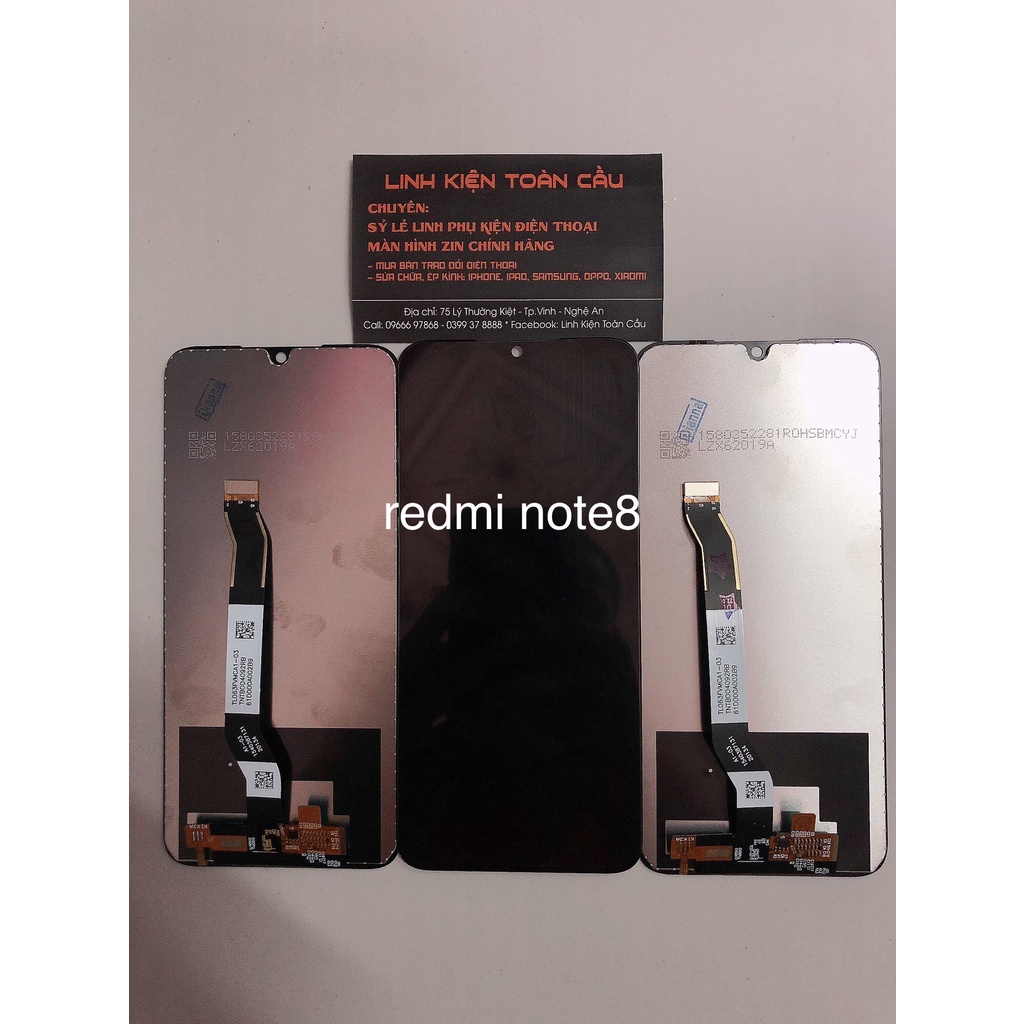 Màn hình XIAOMI Redmi note 8 Zin New Full bộ màu đen Bảo hành 3 tháng Tặng kèm keo+tuavit+cường lực+que chọc sim
