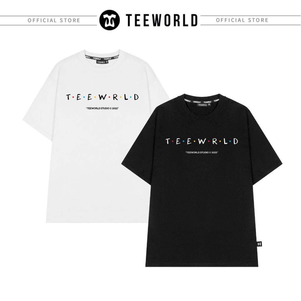 Áo Thun Local Brand Teeworld Friends T-shirt Trắng Đen Nam Nữ Form Rộng Unisex